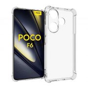   Protector de telefon din silicon (rezistenta la impact, colt cu perna de aer) TRANSPARENT Xiaomi Poco F6