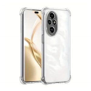 Protectie din silicon pentru telefon (rezistenta la impact, colt cu perna de aer) TRANSPARENT Honor 200