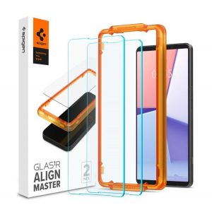 SPIGEN ALM FC sticla de protectie pentru ecran 2buc (2.5D, foarte rezistent la zgarieturi, 9H, ultrasubtire, imbunatatire a culorii) TRANSPARENT Sony Xperia 1 VI