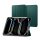 SPIGEN URBAN FIT husă în picioare (FLIP, deschidere laterală, TRIFOLD, suport birou, suport creion, model textil) VERDE ÎNCHIS Apple IPAD Pro 11 (2024)