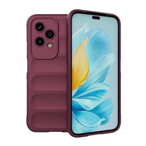 Protectie din silicon pentru telefon (rezistenta la socuri, protectie camera, 3D) BURGUNDY Honor 200 Lite