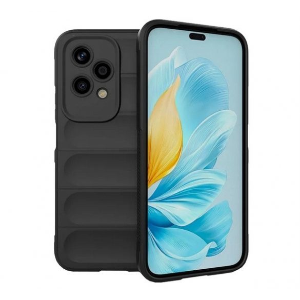 Protectie din silicon pentru telefon (rezistenta la socuri, protectie camera, 3D) NEGRU Honor 200 Lite