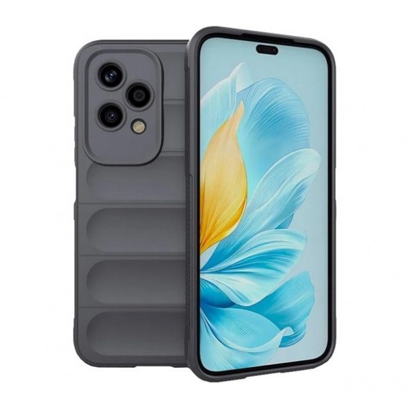 Protectie din silicon pentru telefon (rezistenta la socuri, protectie camera, 3D) DARK GREY Honor 200 Lite