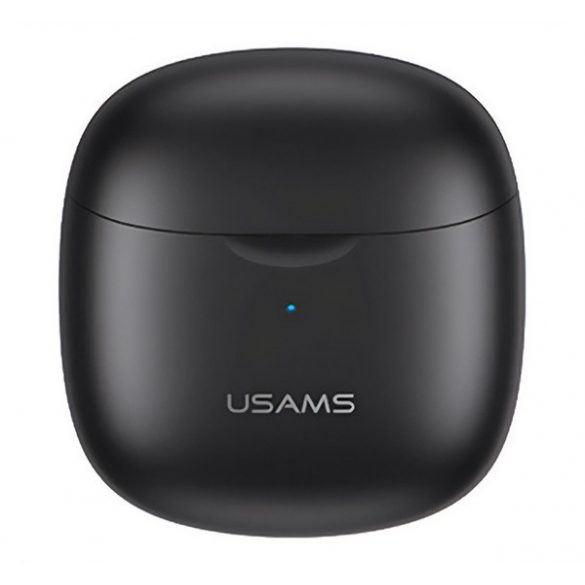 Căști bluetooth USAMS ID25 STEREO (v5.3, TWS, filtru de zgomot + carcasă de încărcare) NEGRU