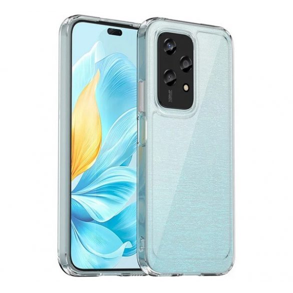 Protectie din silicon pentru telefon (rezistenta la impact, spate transparent) TRANSPARENT Honor 200 Lite