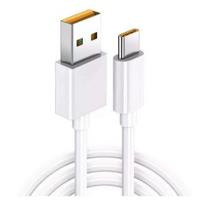 Cablu de date OPPO (USB - Type-C, 65W, încărcător rapid, 100cm) ALB