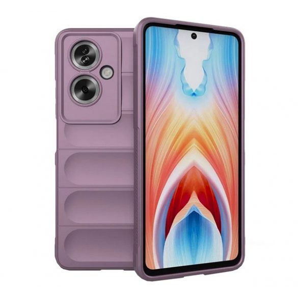 Protectie din silicon pentru telefon (rezistenta la socuri, protectie camera, 3D) PURPLE Oppo A79 5G