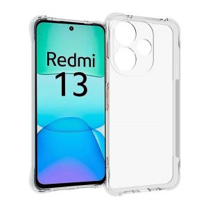 Protector de telefon din silicon (rezistenta la impact, colt cu perna de aer) TRANSPARENT Xiaomi Redmi 13