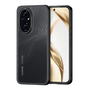 Protectie telefon DUX DUCIS AIMO din plastic (rezistenta la impact, cadru silicon, protectie camera, mat, val) NEGRU Honor 200