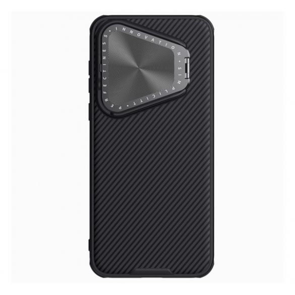 Protector de telefon NILLKIN CAMSHIELD PROP MAGNETIC din plastic (cadru silicon, rezistenta la impact, protectie camera, suport, dungi) NEGRU Huawei Pura 70 Pro