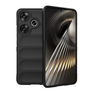 Protector de telefon din silicon (rezistenta la socuri, protectie camera, 3D) NEGRU Xiaomi Poco F6