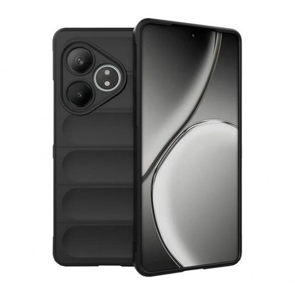 Protectie din silicon pentru telefon (rezistenta la socuri, protectie camera, 3D) NEGRU Realme GT 6 5G, GT 6T 5G