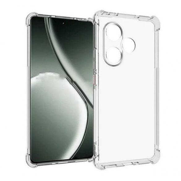 Protectie din silicon pentru telefon (rezistenta la impact, colt cu perna de aer) TRANSPARENT Realme GT 6T 5G, GT 6 5G