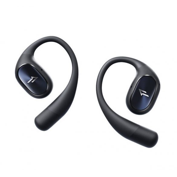 1 MAI MULT S31 OPEN căști bluetooth STEREO (v5.3, TWS, microfon, IPX5, pot fi agățate pe ureche + carcasă de încărcare) NEGRU