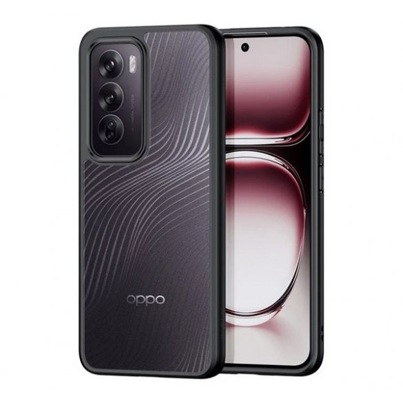 Protectie telefon DUX DUCIS AIMO din plastic (rezistenta la impact, cadru silicon, protectie camera, mat, val) NEGRU Oppo Reno 12 5G