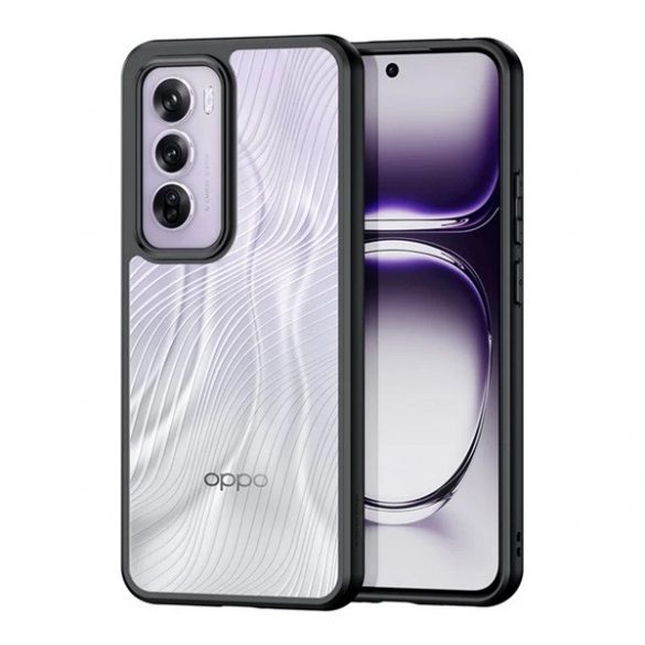 Protectie telefon DUX DUCIS AIMO din plastic (rezistenta la impact, cadru silicon, protectie camera, mat, val) NEGRU Oppo Reno 12 Pro 5G