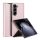 Protectie telefon din plastic DUX DUCIS BRIL (rezistenta la impact, spate cu efect piele, suport desktop, romb) ROZ Samsung Galaxy Z Fold6 5G (SM-F956)