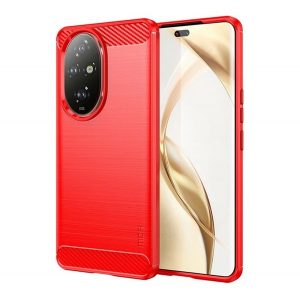 Protector de telefon din silicon MOFI (rezistenta la impact, colt cu perna de aer, periat, model carbon) RED Honor 200 Pro