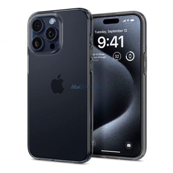 SPIGEN CRYSTAL FLEX silicon protector de telefon (rezistent la șocuri, bubble heel) BREECH SILICON Apple iPhone 15 Pro Max