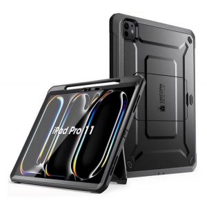 SUPCASE UNICORN BEETLE PRO protector de telefon din plastic (protecție 360°, rezistență puternică la impact, față din plastic) NEGRU Apple IPAD Pro 11 (2024)