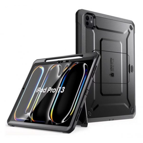 SUPCASE UNICORN BEETLE PRO protector de telefon din plastic (protecție 360°, rezistență puternică la impact, față din plastic) NEGRU Apple IPAD Pro 13 (2024)