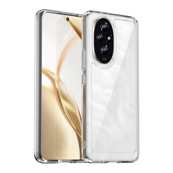 Protectie din silicon pentru telefon (rezistenta la impact, spate transparent) TRANSPARENT Honor 200