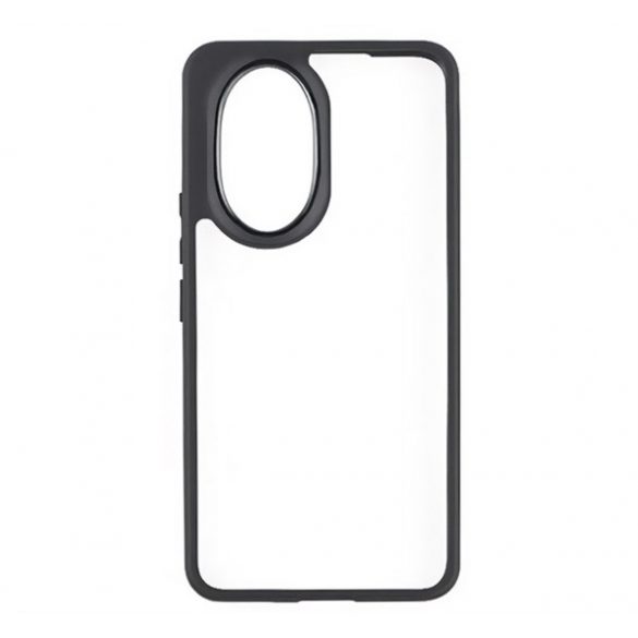 Protectie de telefon din silicon (rezistenta la impact, spate transparent) NEGRU Honor 200