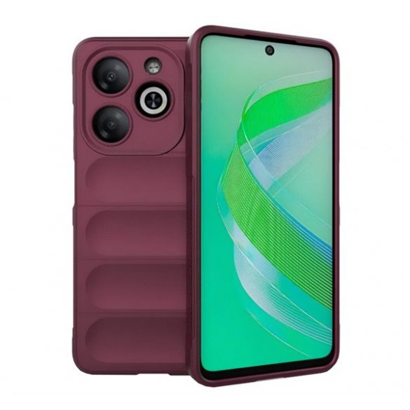 Protectie din silicon pentru telefon (rezistenta la socuri, protectie camera, 3D) BURGUNDY Infinix Smart 8 (X6525)