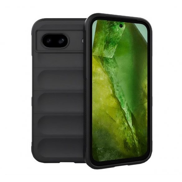 Protectie din silicon pentru telefon (rezistenta la socuri, protectie camera, 3D) NEGRU Google Pixel 8a