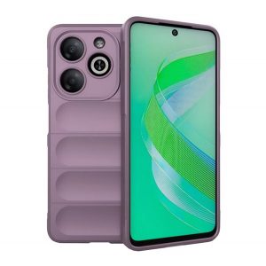 Protector din silicon pentru telefon (rezistență la șocuri, protecție pentru cameră, 3D) PURPLE Infinix Smart 8 (X6525)