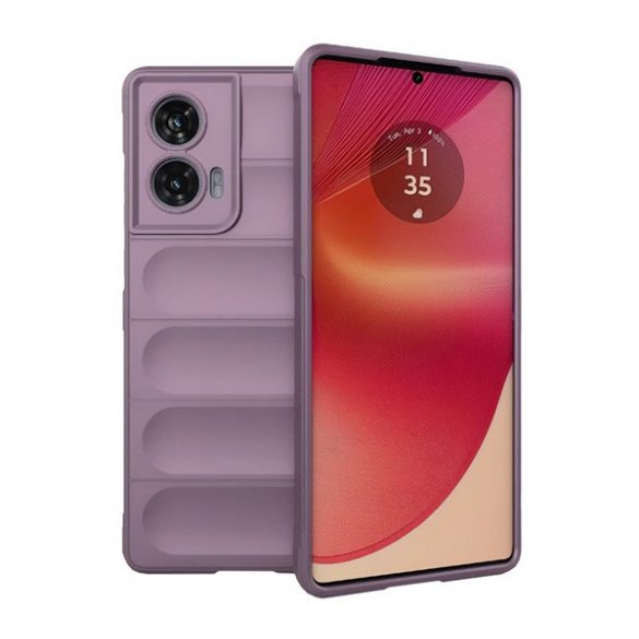 Protectie din silicon pentru telefon (rezistenta la socuri, protectie pentru camera, 3D) PURPLE Motorola Edge 50 Fusion 5G