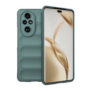 Protectie din silicon pentru telefon (rezistenta la socuri, protectie camera, 3D) VERDE INCHIS Honor 200 Pro