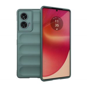 Protectie din silicon pentru telefon (rezistenta la socuri, protectie camera, 3D) VERDE INCHIS Motorola Edge 50 Fusion 5G