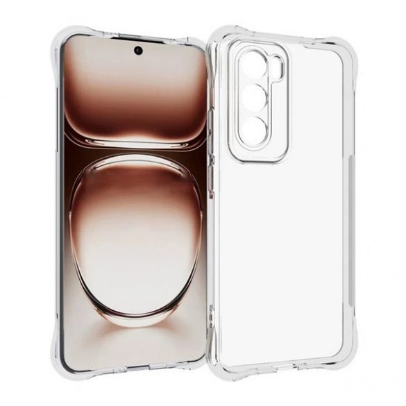 Protectie din silicon pentru telefon (rezistenta la impact, colt cu perna de aer) TRANSPARENT Oppo Reno 12 Pro 5G