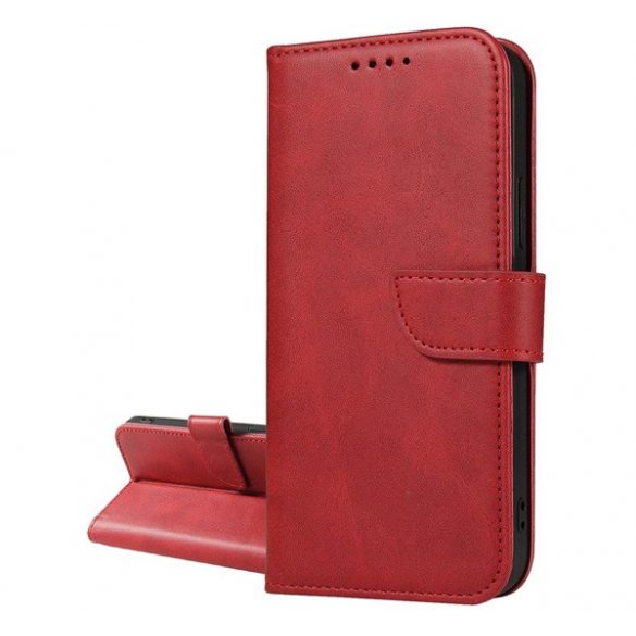 Husă în picioare, efect piele (FLIP, deschidere laterală, suport de masă, model piele uzată, premium) RED T Phone 2 5G