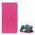 Carcasa in picioare, efect piele (FLIP, deschidere laterala, suport desktop, premium) MAGENTA Honor 200