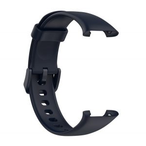 Curea de rezervă DEVIA DELUXE SPORT (dimensiune personalizată, silicon, reglabilă) NEGRU Xiaomi Mi Band 7 Pro