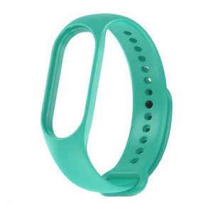 Curea de rezervă DEVIA DELUXE SPORT (dimensiune personalizată, silicon, reglabilă) MINT VERDE Xiaomi Mi Band 5, Mi Band 7, Mi Band 6 NFC