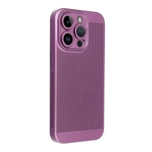 Protector din plastic pentru telefon (respirabil, perforat, protector pentru camera) PURPLE Apple iPhone 16 Pro Max