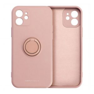 Protectie de telefon din silicon ROAR AMBER (inel de fixare, magnetic, protectie pentru camera) ROZ Apple iPhone 16 Pro Max