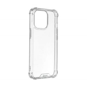 Protector de telefon din plastic ROAR JELLY ARMOR (cadru din silicon, rezistenta la impact, colt cu perna de aer) TRANSPARENT Apple iPhone 16 Plus