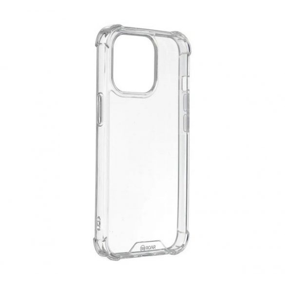 Protector de telefon din plastic ROAR JELLY ARMOR (cadru din silicon, rezistenta la impact, colt cu perna de aer) TRANSPARENT Apple iPhone 16 Plus