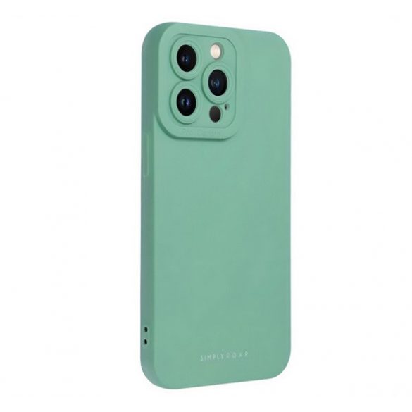 Protector de telefon din silicon ROAR LUNA (ultra-subtire, mat, protector pentru camera, wireless) VERDE MENTA Apple iPhone 16 Pro Max