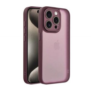 Protectie din silicon pentru telefon (rezistenta la impact, spate acrilic, protectie camera) PURPLE Apple iPhone 16 Pro