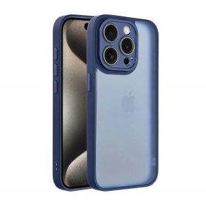 Protectie din silicon pentru telefon (rezistenta la impact, spate acrilic, protectie pentru camera) ALBASTRU INCHIS Apple iPhone 16 Pro