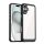 Protectie de telefon din silicon (rezistenta la impact, spate transparent) NEGRU Apple iPhone 16 Plus