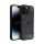 Protector de telefon din silicon (rezistenta la impact, colt cu perna de aer, periat, model carbon) NEGRU Apple iPhone 16 Pro