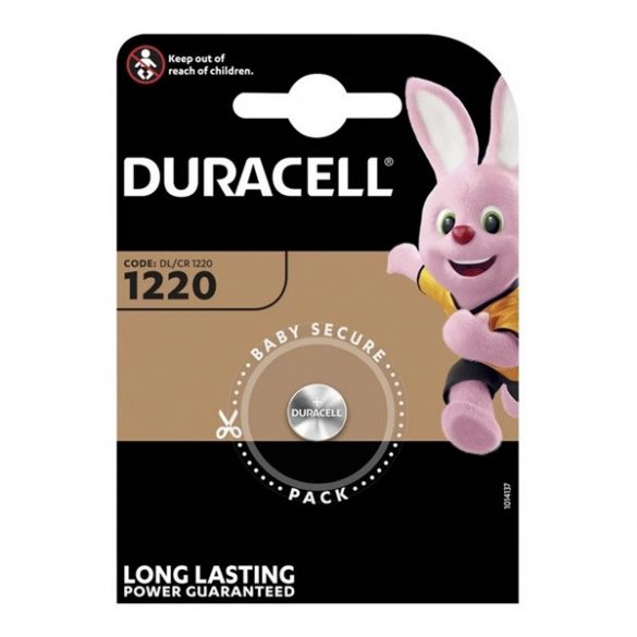 Pilă monedă DURACELL (CR1220, 3V, litiu) 1buc/pachet