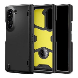 Protectie de telefon din silicon SPIGEN SLIM ARMOR PRO (rezistenta la impact, spate din plastic, protectie completa) NEGRU Samsung Galaxy Z Fold6 5G (SM-F956)