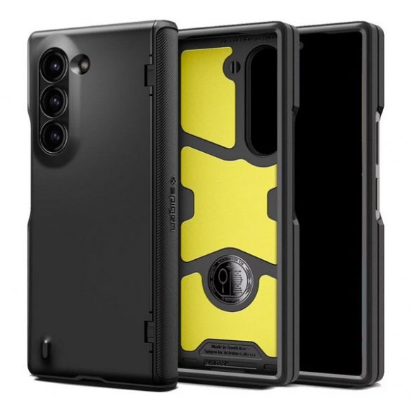 Protectie de telefon din silicon SPIGEN SLIM ARMOR PRO (rezistenta la impact, spate din plastic, protectie completa) NEGRU Samsung Galaxy Z Fold6 5G (SM-F956)